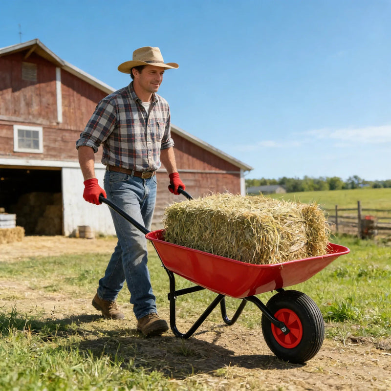 Steel Tray Wheel Barrow Trolley by HouseOfZazla
