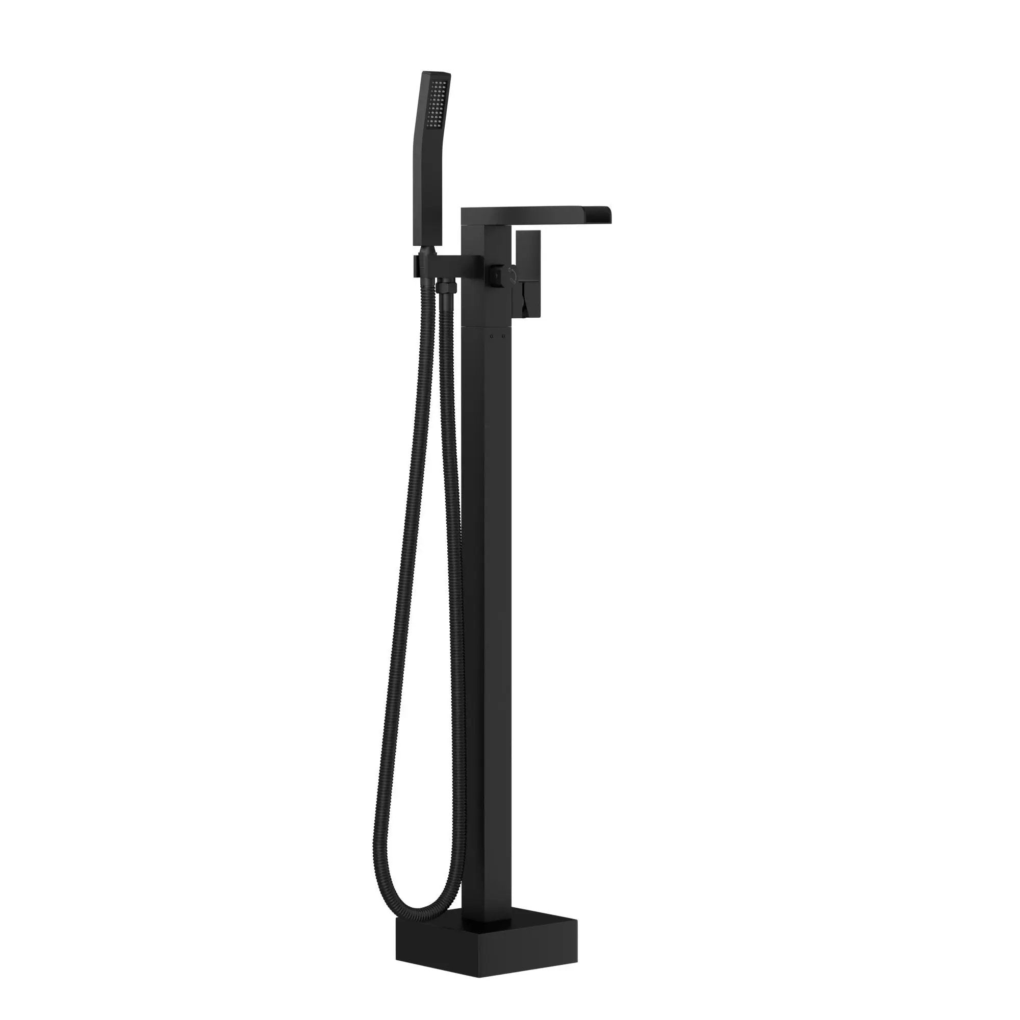 Freestanding Bathtub Faucet With Waterfall Tub Filler And Hand Shower by HouseOfZazla