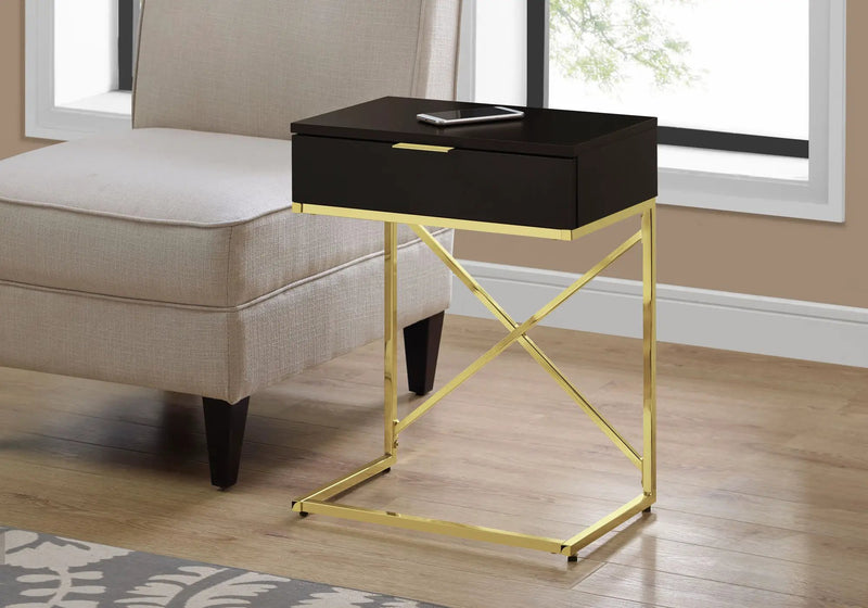 Accent Side Table, Storage Drawer, Spacious Tabletop, Contemporary & Modern by Unique Piece Furniture