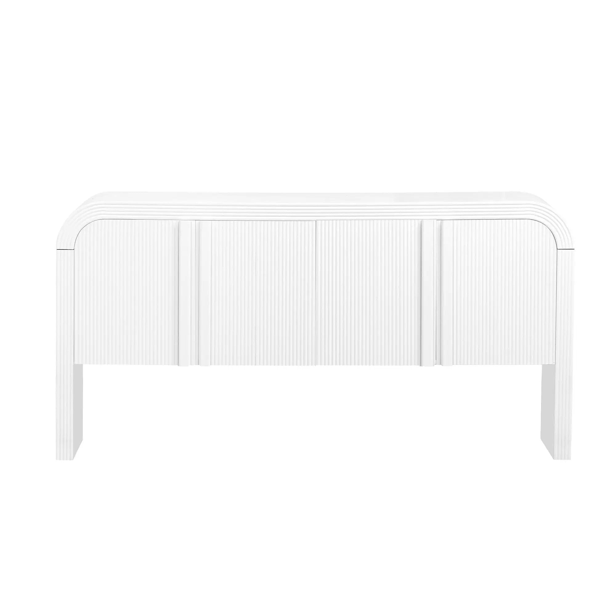 U_STYLE 62.2-Inch Wave-Pattern Console Table by HouseOfZazla