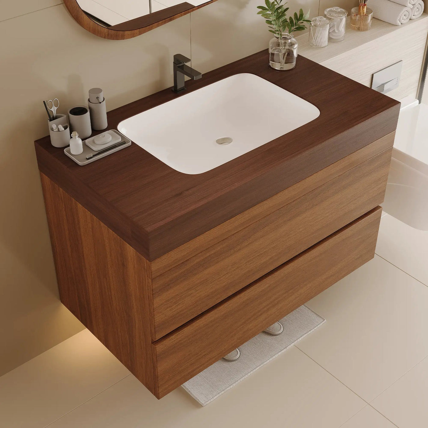 29.9" Modern Floating Bathroom Vanity by HouseOfZazla