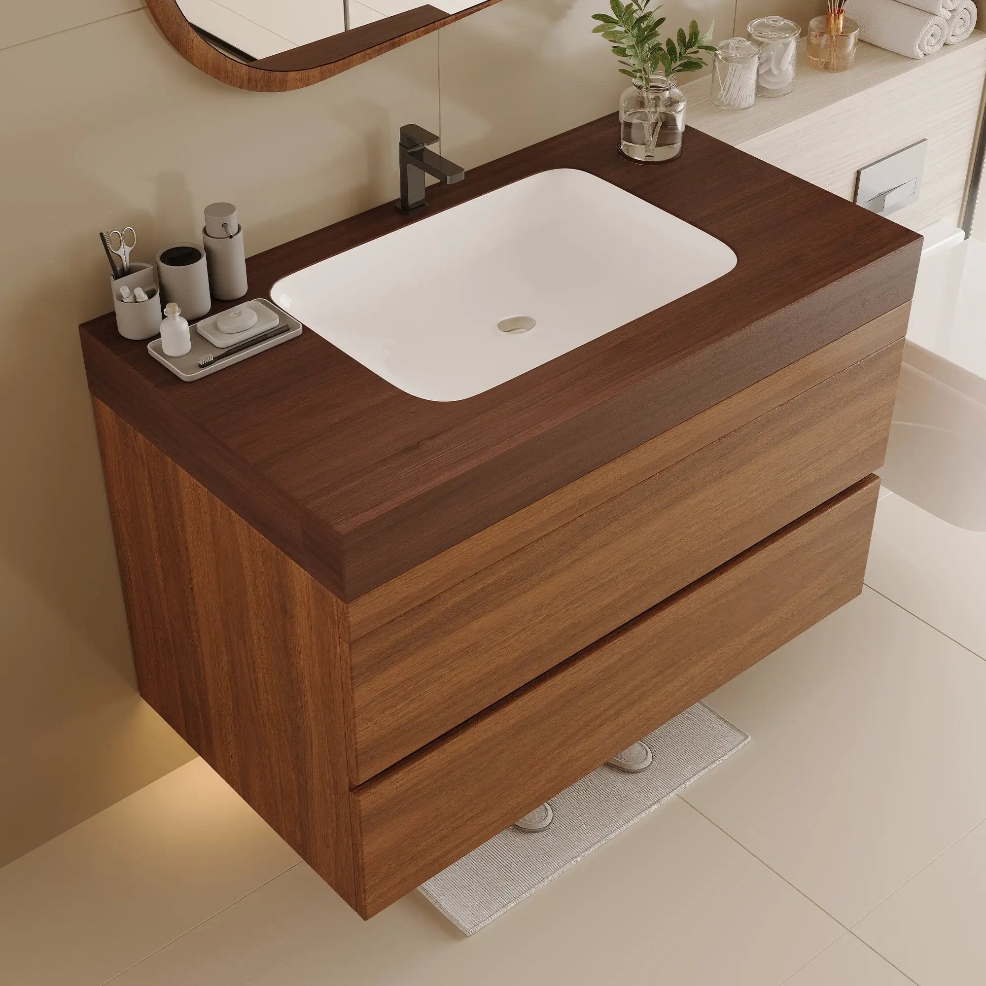 29.9" Modern Floating Bathroom Vanity by HouseOfZazla