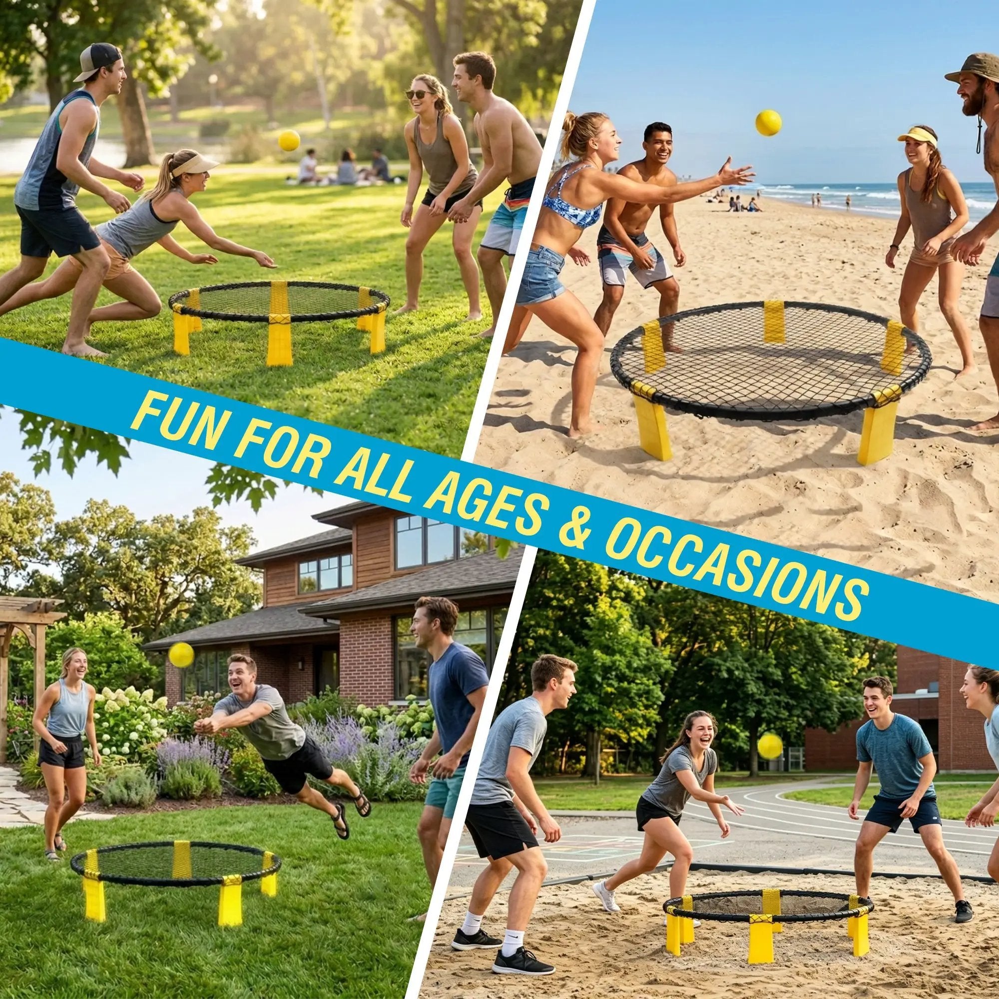Outdoor Roundnet Game Set by HouseOfZazla