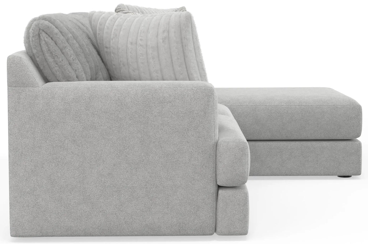 Logan - Upholstered Sectional With Comfort Coil Seating And Accent Pillows Included by Unique Piece Furniture