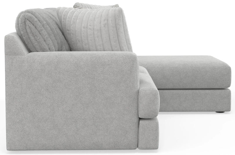 Logan - Upholstered Sectional With Comfort Coil Seating And Accent Pillows Included by Unique Piece Furniture