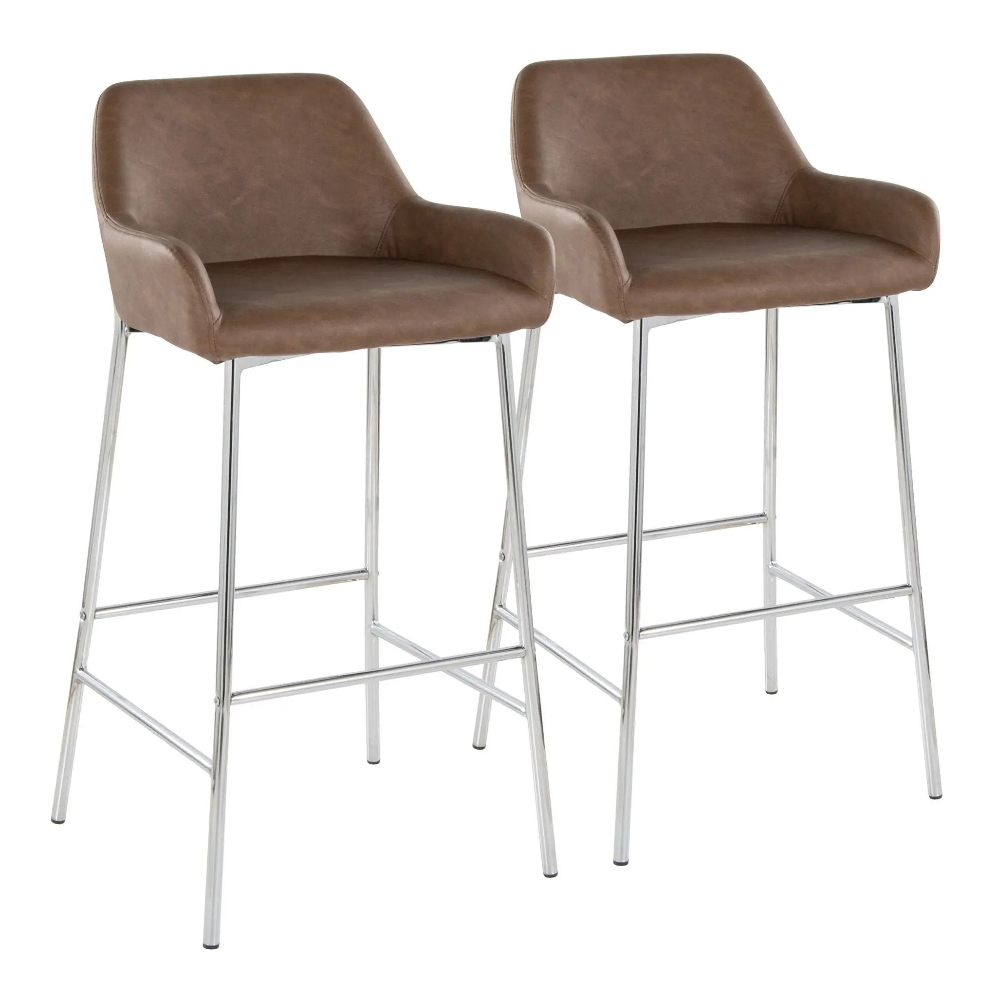 Daniella - Contemporary Fixed Height Barstool (Set of 2) by HouseOfZazla