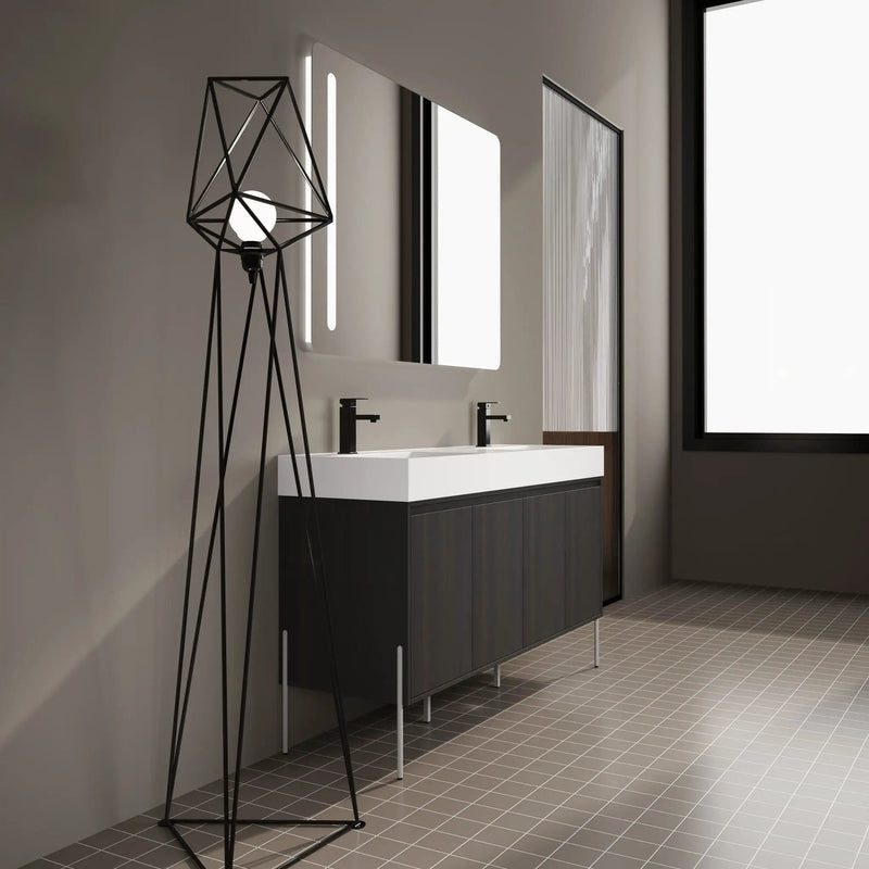 Freestanding Bathroom Vanity With Resin Sink And Storage Cabinet by HouseOfZazla
