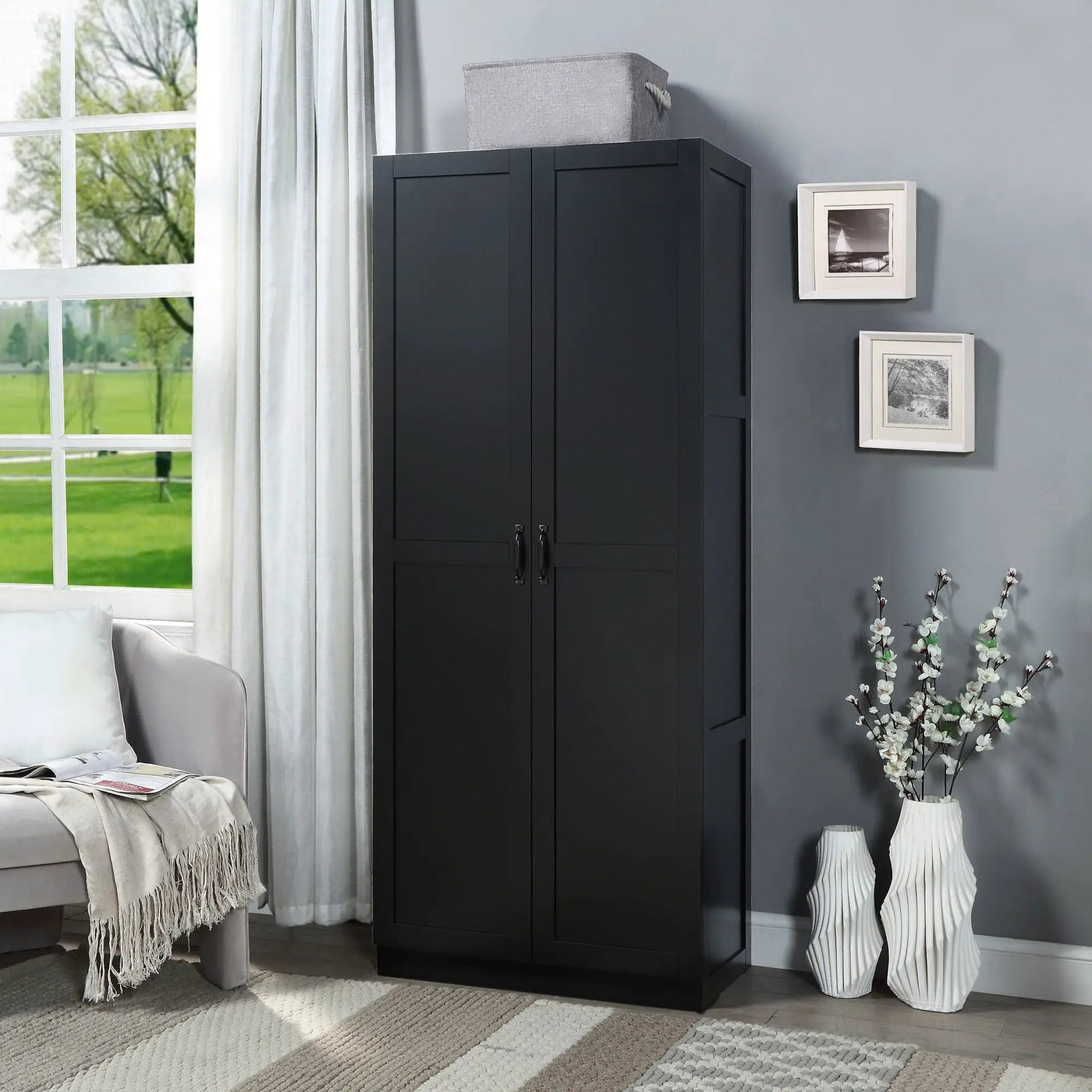 Hopkins - Storage Cabinet With 7 Shelves by HouseOfZazla