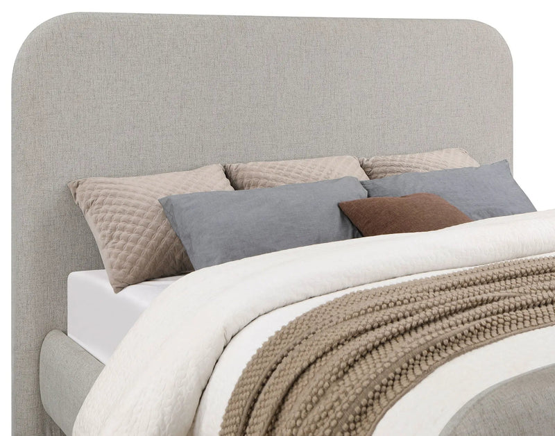 Wren Upholstered Eastern King Panel Bed Grey by Unique Piece Furniture