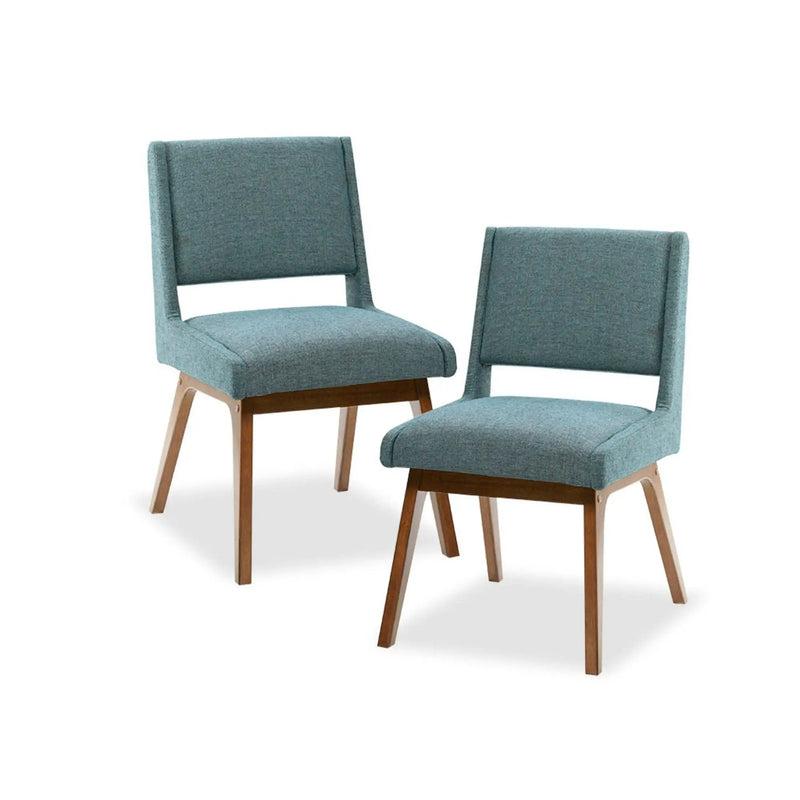 Dining Chair With Upholstered Seat And Back (Set of 2) - Blue by Unique Piece Furniture