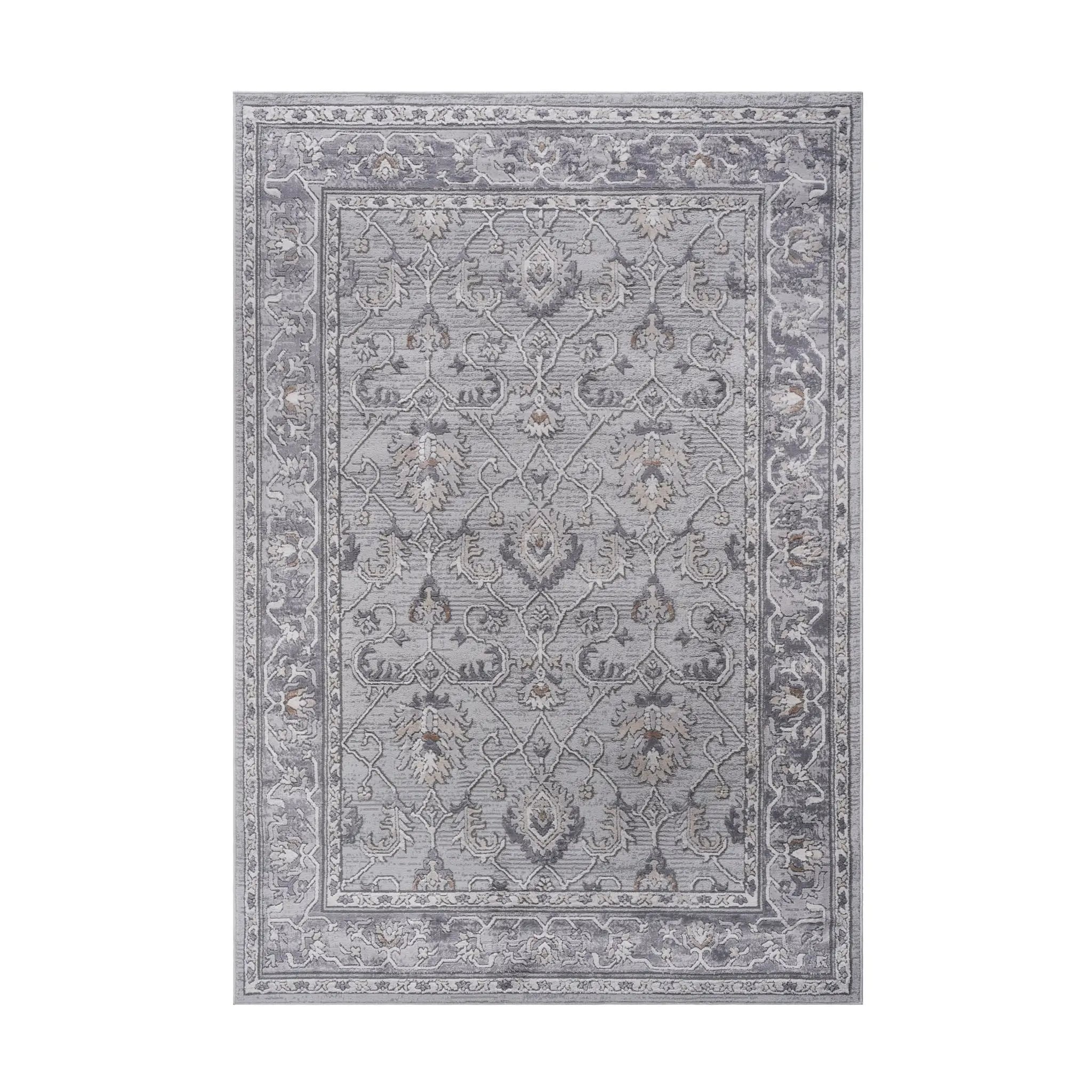 Marfi - 6' X 9' Oriental Area Rug - Ivory / Gray by Unique Piece Furniture