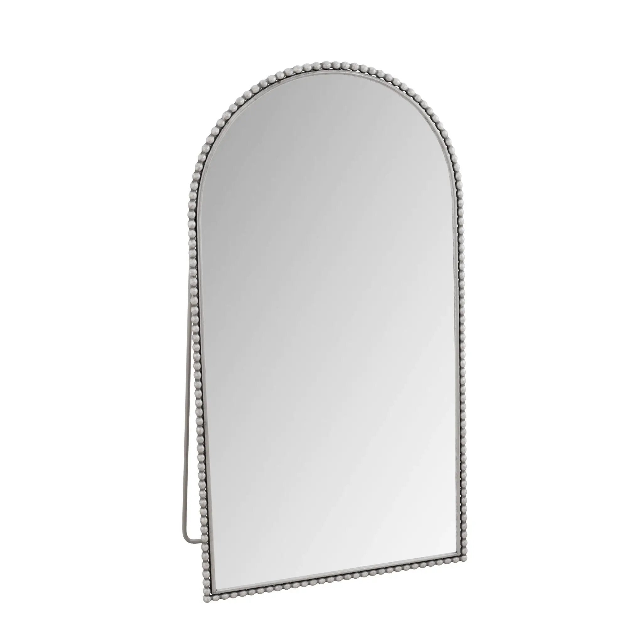 Arch Retro Full Length Mirror With Supporting Feet - Silver by HouseOfZazla