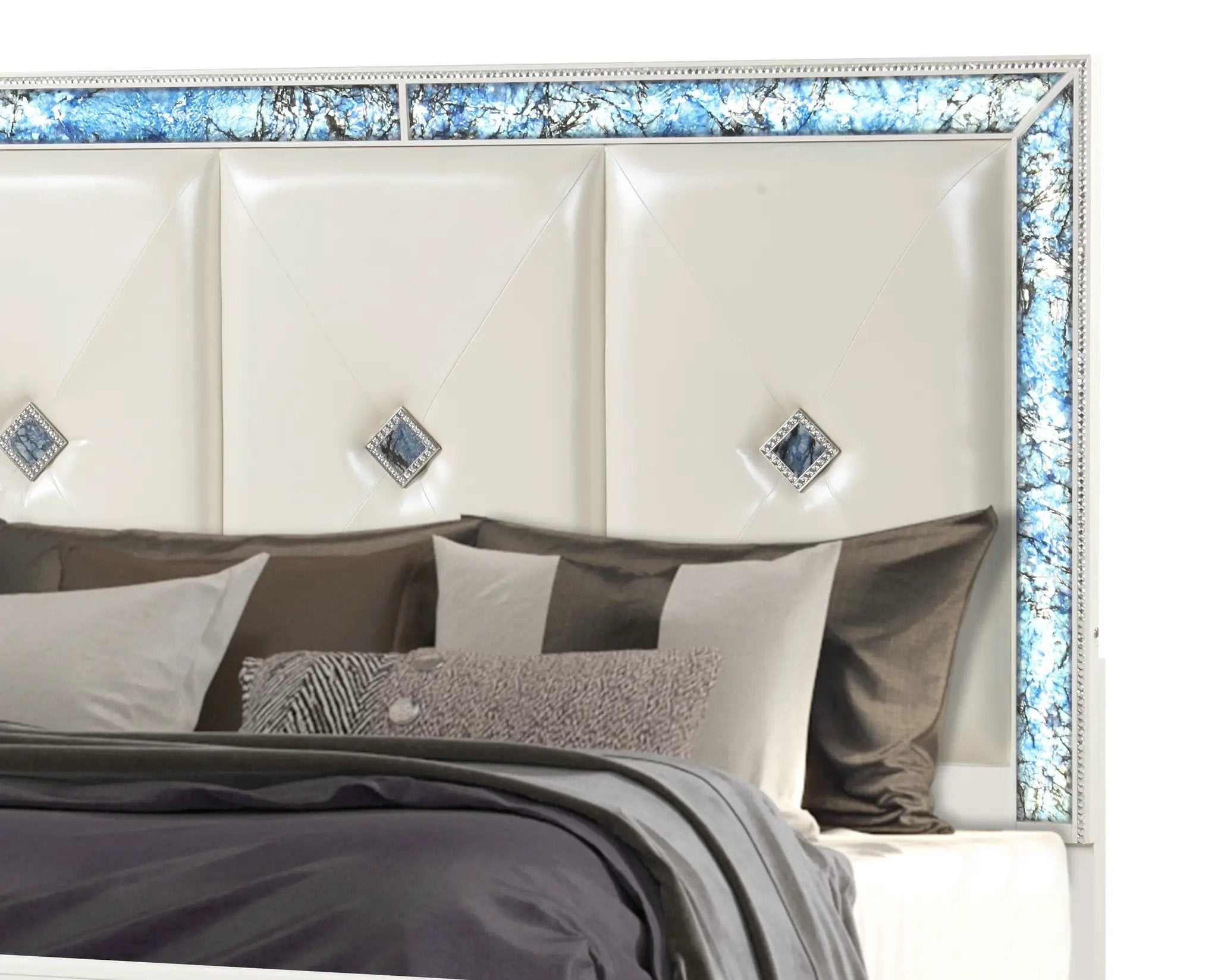 Laguna Modern Style King Upholstered Bed by HouseOfZazla