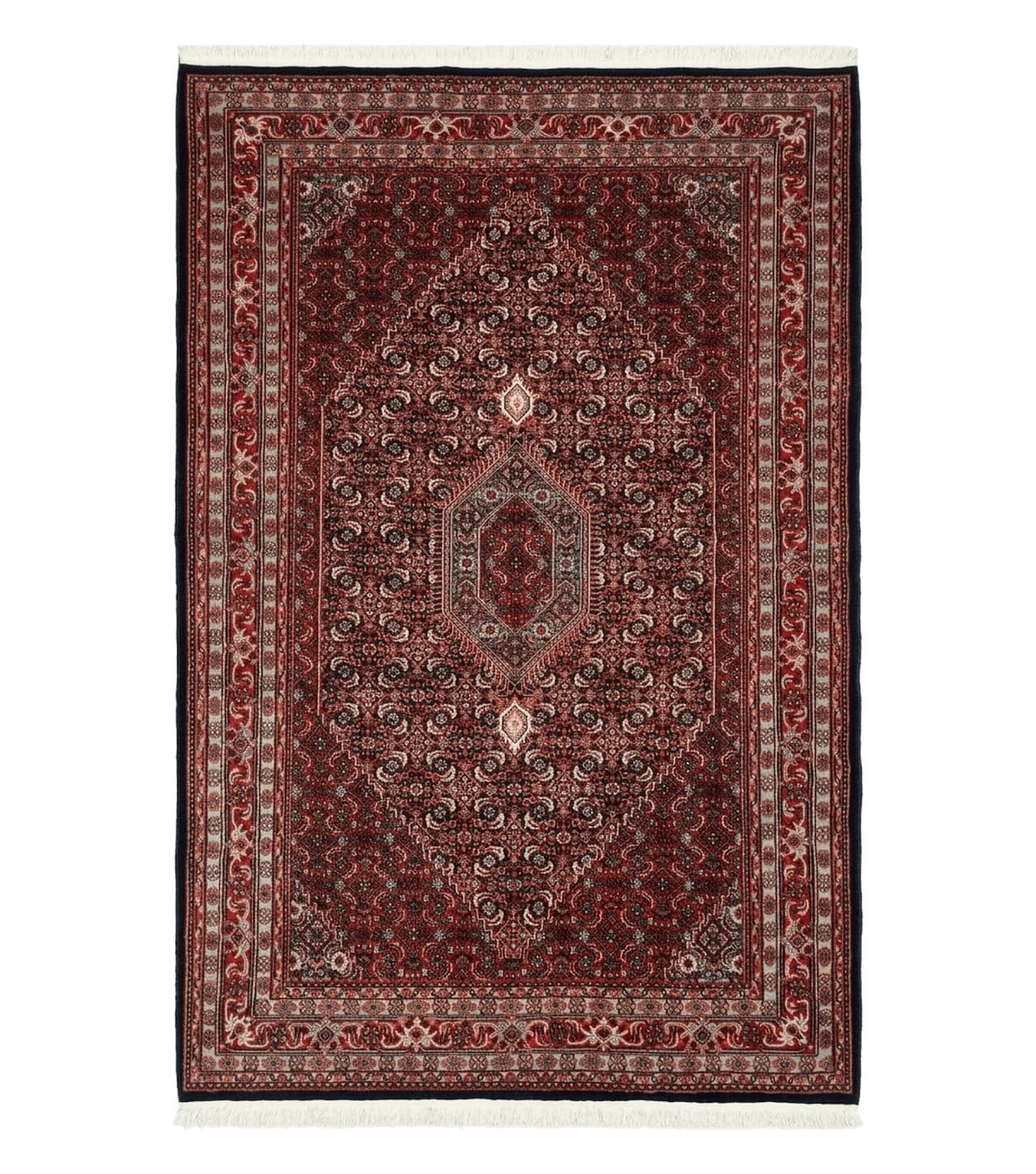 Indo Persian Bijar Rug 6x9, Hand Knotted Wool Carpet by Jewel Rugs