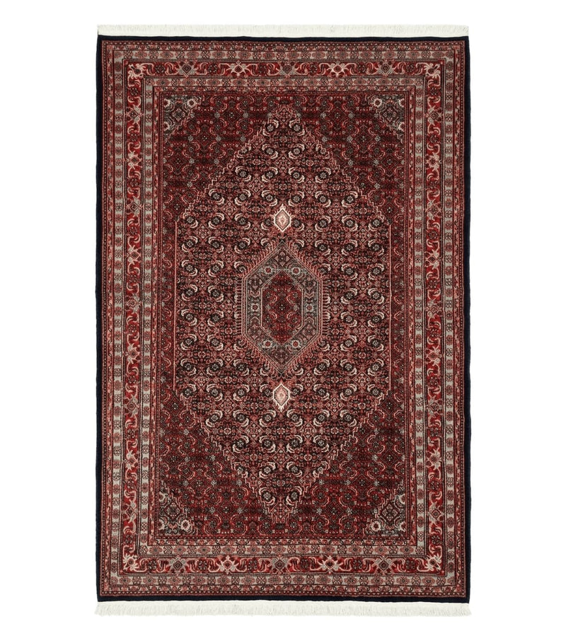 Indo Persian Bijar Rug 6x9, Hand Knotted Wool Carpet by Jewel Rugs