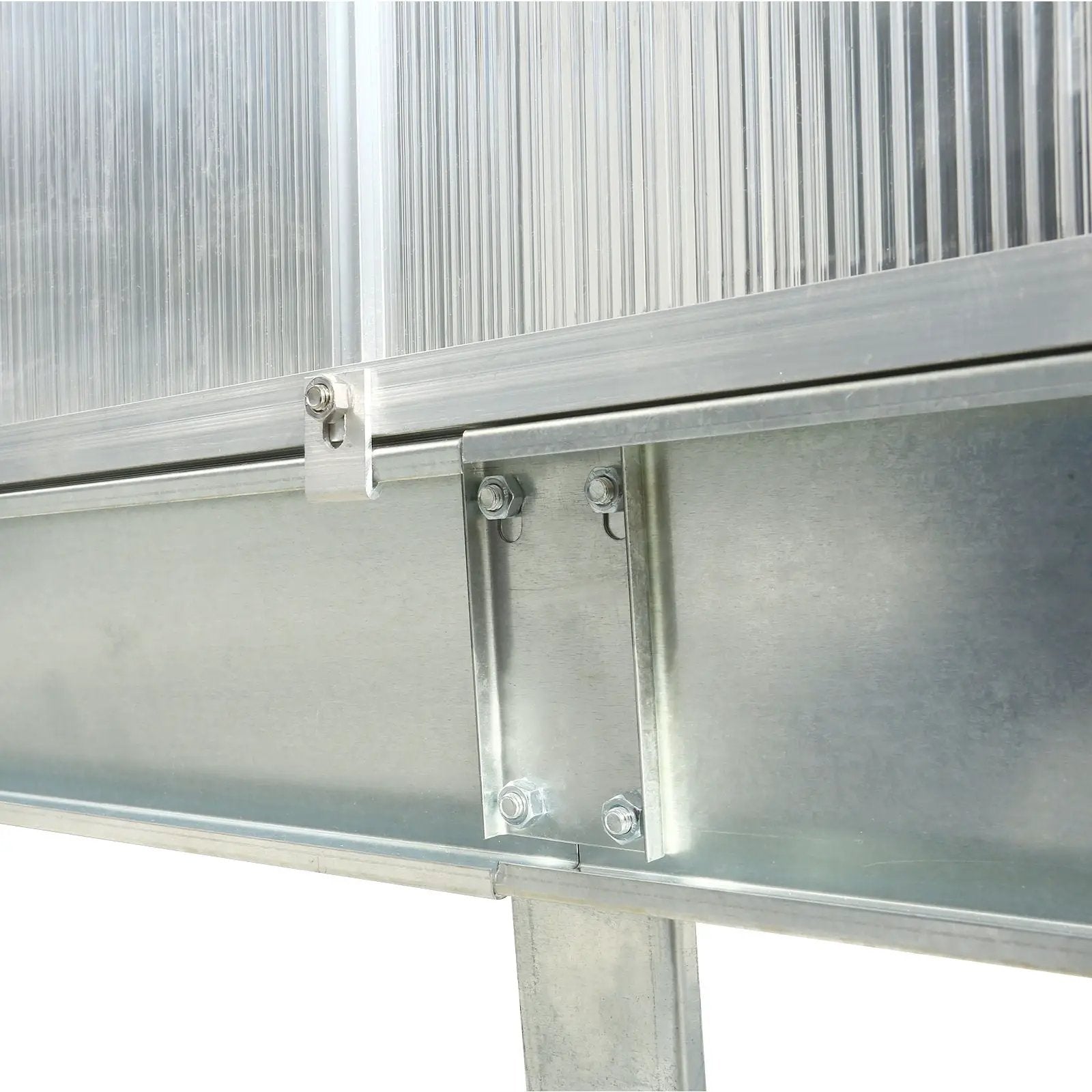Polycarbonate house, Heavy Duty Outdoor Aluminum Walk-In House Kit With Rain Gutter, Vent And Door For Backyard Garden by HouseOfZazla