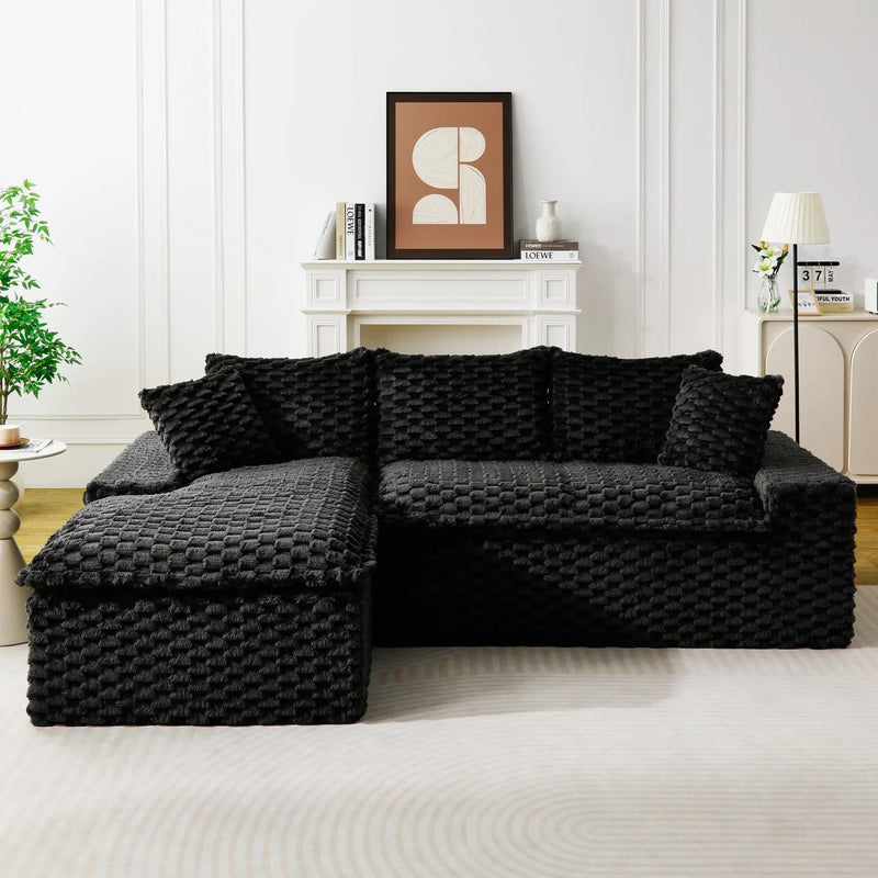Modular Sofa, Convertible Twin Seat With Chaise Lounge by Unique Piece Furniture