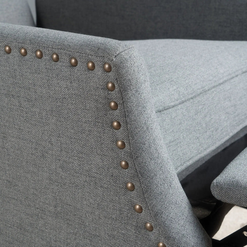 Westeros Wing Back Fabric Upholstered Recliner by Unique Piece Furniture