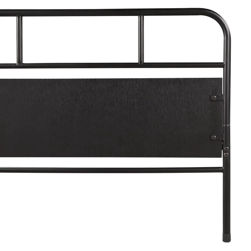 Twin Size Daybed Platform Bed Frame With Trundle Built In Casters - Black by HouseOfZazla