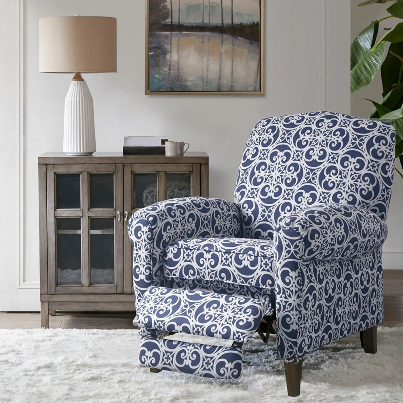 Kirby Transitional Push Back Recliner Chair by HouseOfZazla
