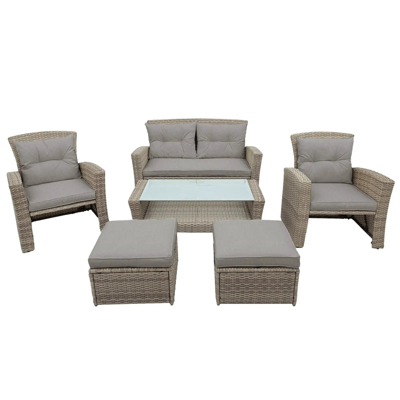 Set Of 4 Piece Outdoor Patio Furniture by BLAKHOM