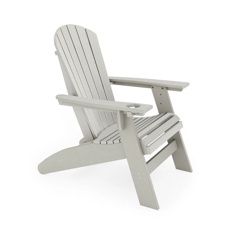 Adirondack Chair Sturdy HDPE Poly Lumber For Poolside, Patio, And Garden Relaxation by HouseOfZazla
