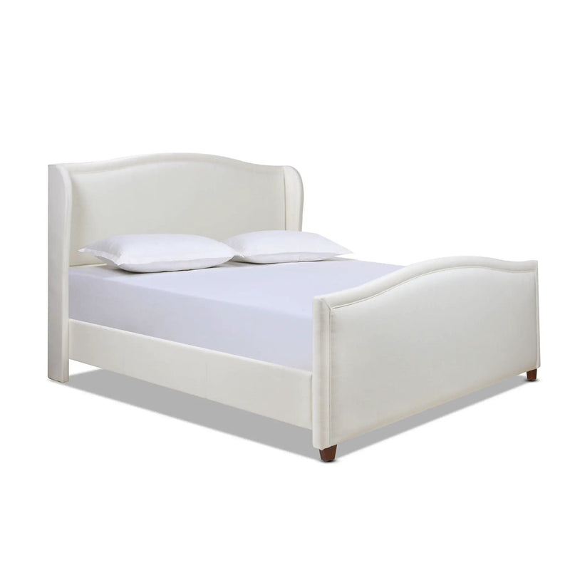 Carmen - Upholstered Wingback Panel Bed Frame by HouseOfZazla