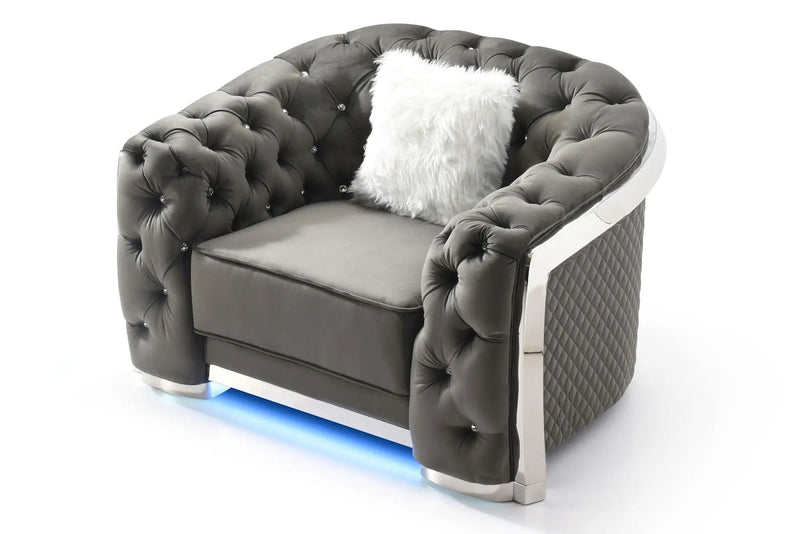 Sophisticated Accent Chair - Gray by Unique Piece Furniture