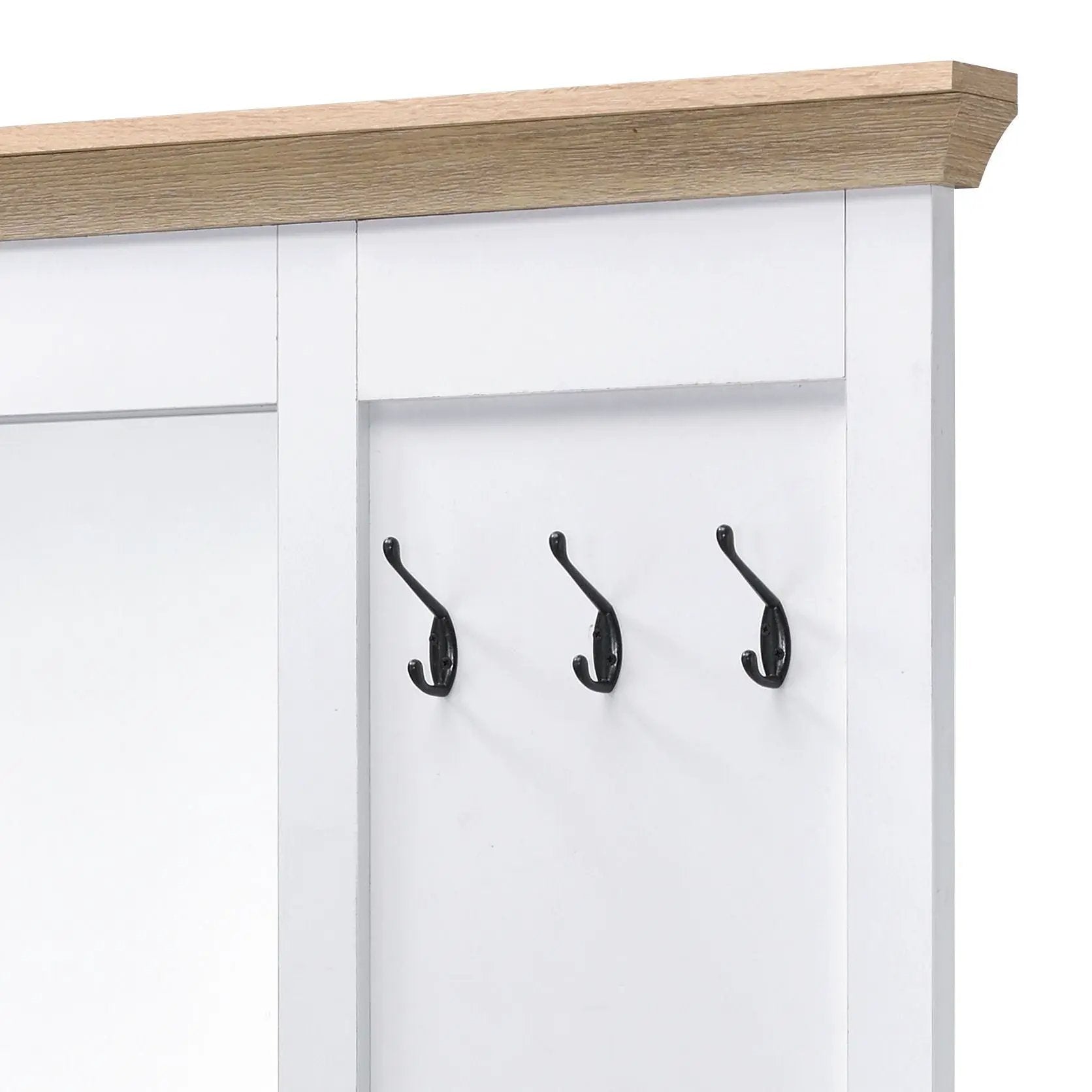Melati - Hall Tree - Light Oak / White by Unique Piece Furniture