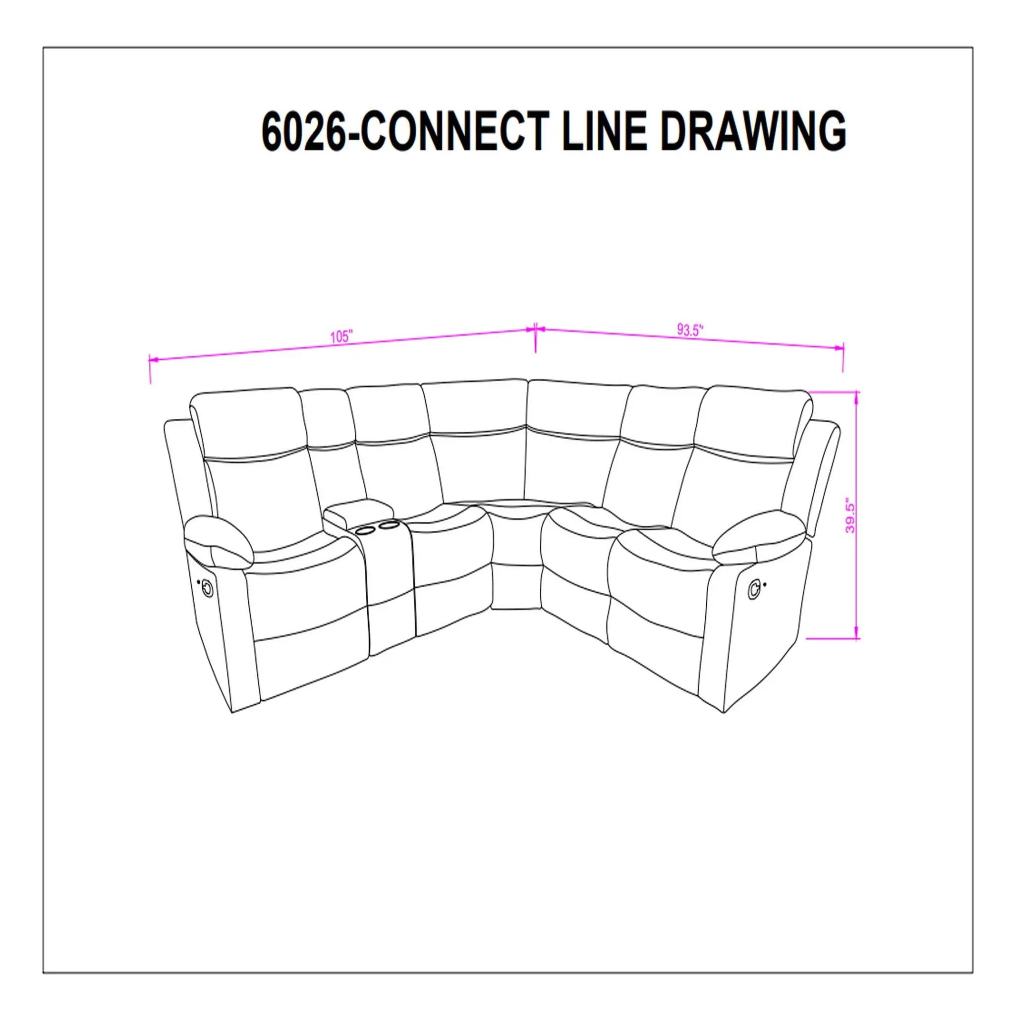 Sectional Sofa With Recline And Storage by Unique Piece Furniture