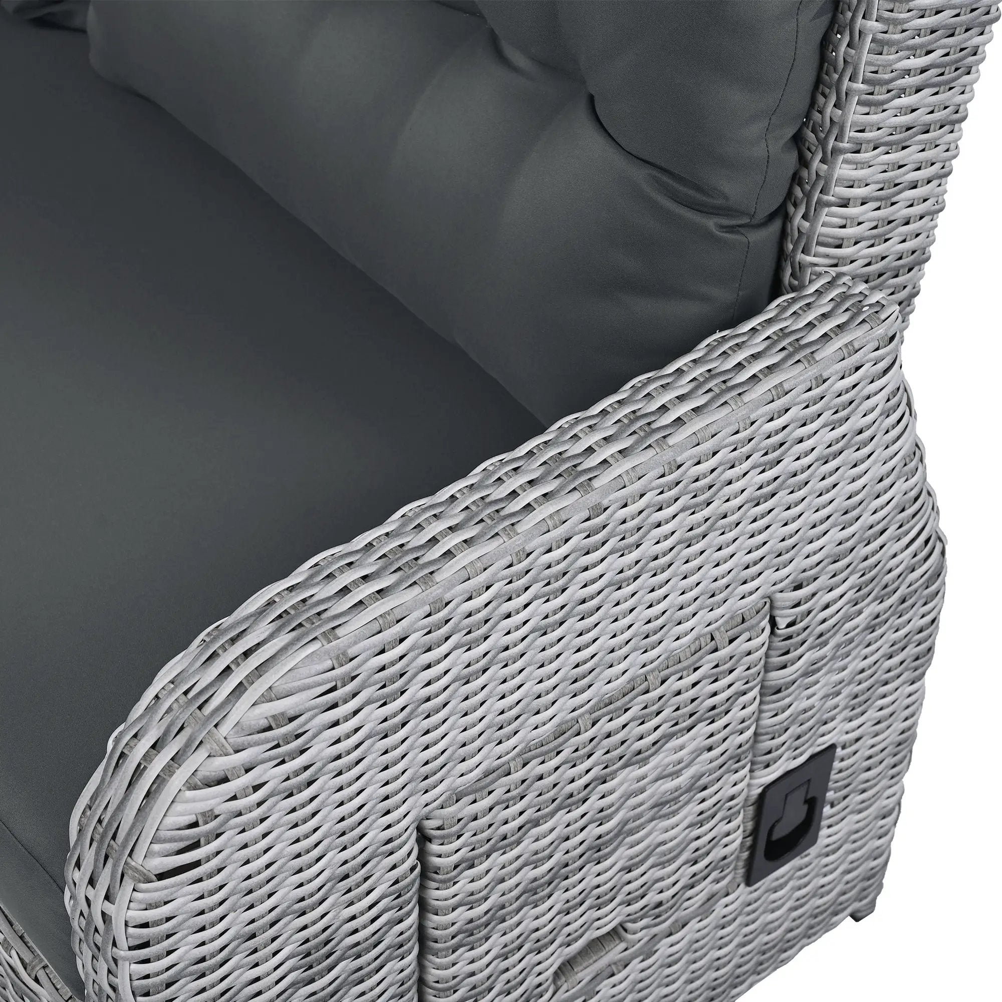 Outdoor Furniture Set Patio Rattan with Recliners and Tables by HouseOfZazla