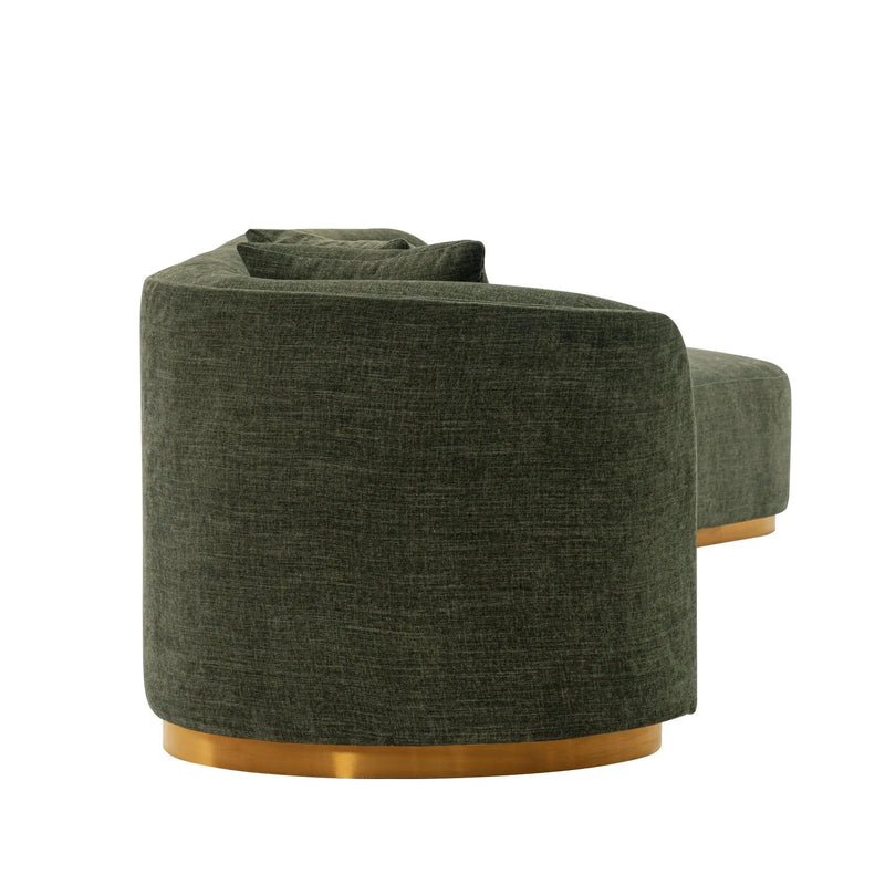 Daria - Sofa Sectional With Pillows, 2 Piece Design by HouseOfZazla