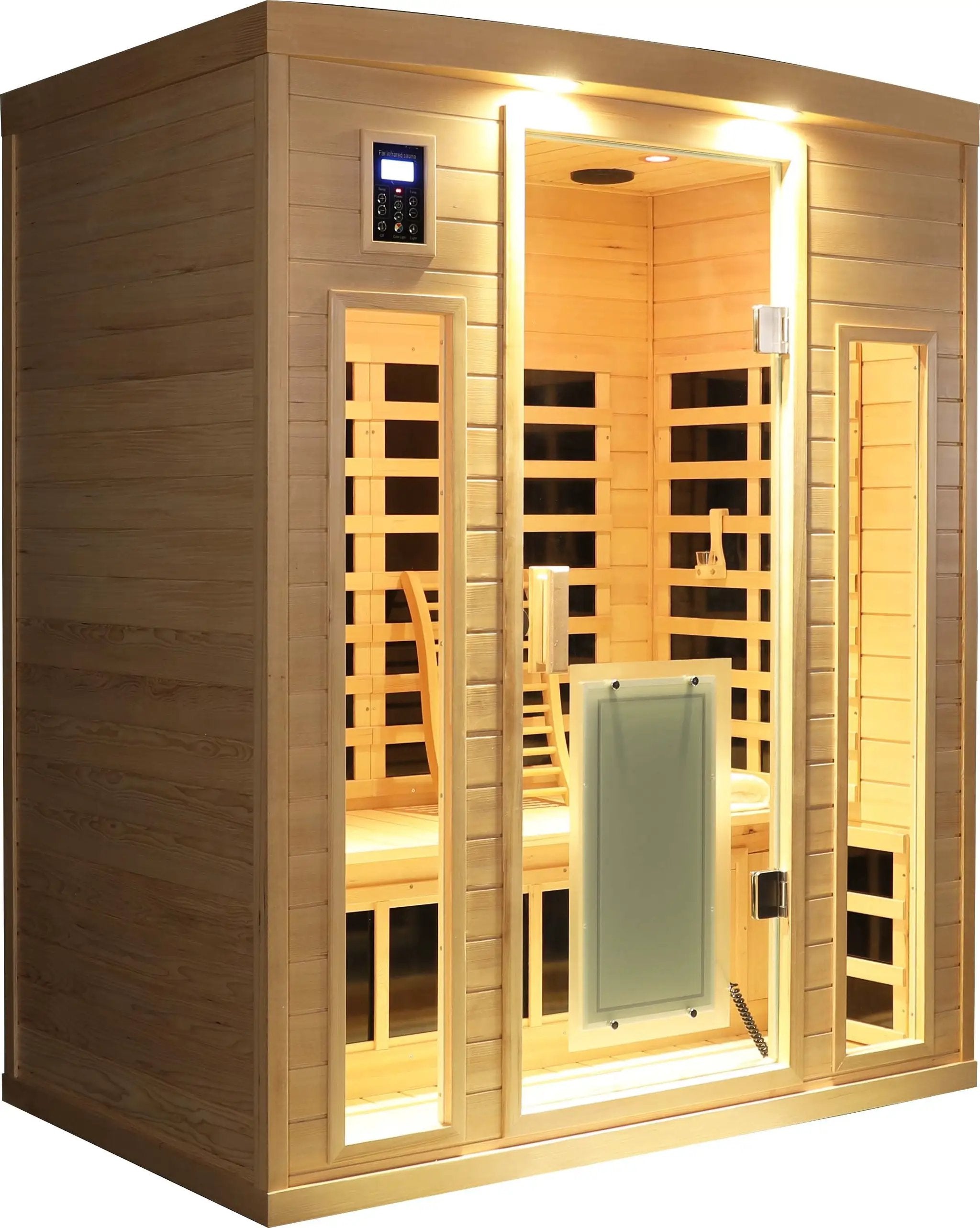 Low EMF Three person Far infrared sauna room (Roof & Floor) by HouseOfZazla