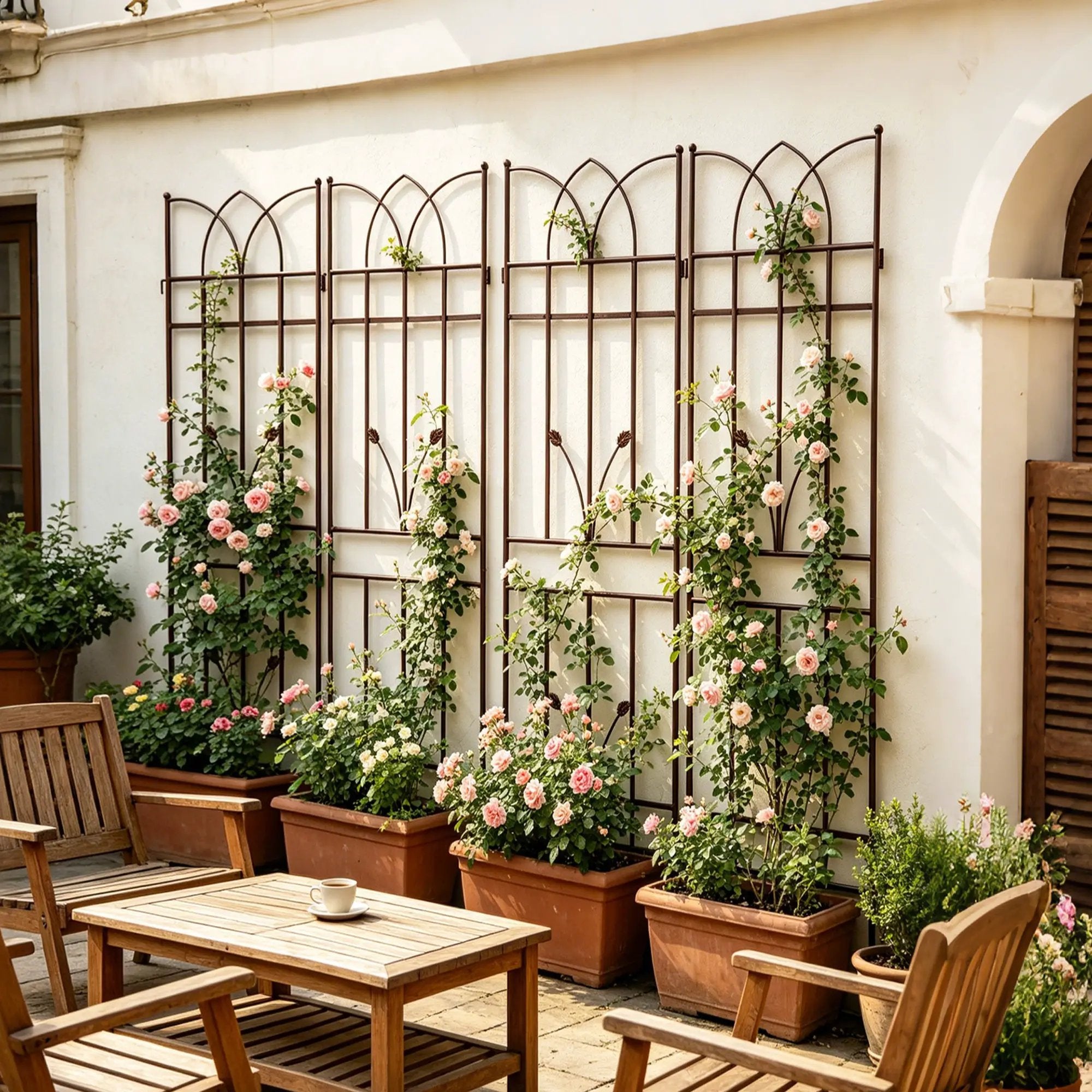 4 Pack Metal Garden Trellis by HouseOfZazla