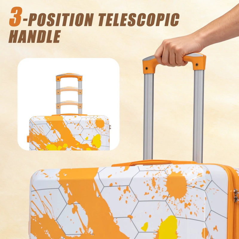 28 Inch PC Spinner Wheel Luggage, Carry-On Suitcase by HouseOfZazla