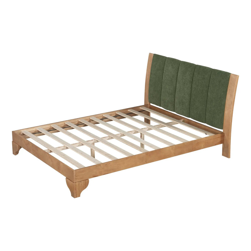 Premium Pine Wood Queen Bed Frame with Headboard by HouseOfZazla