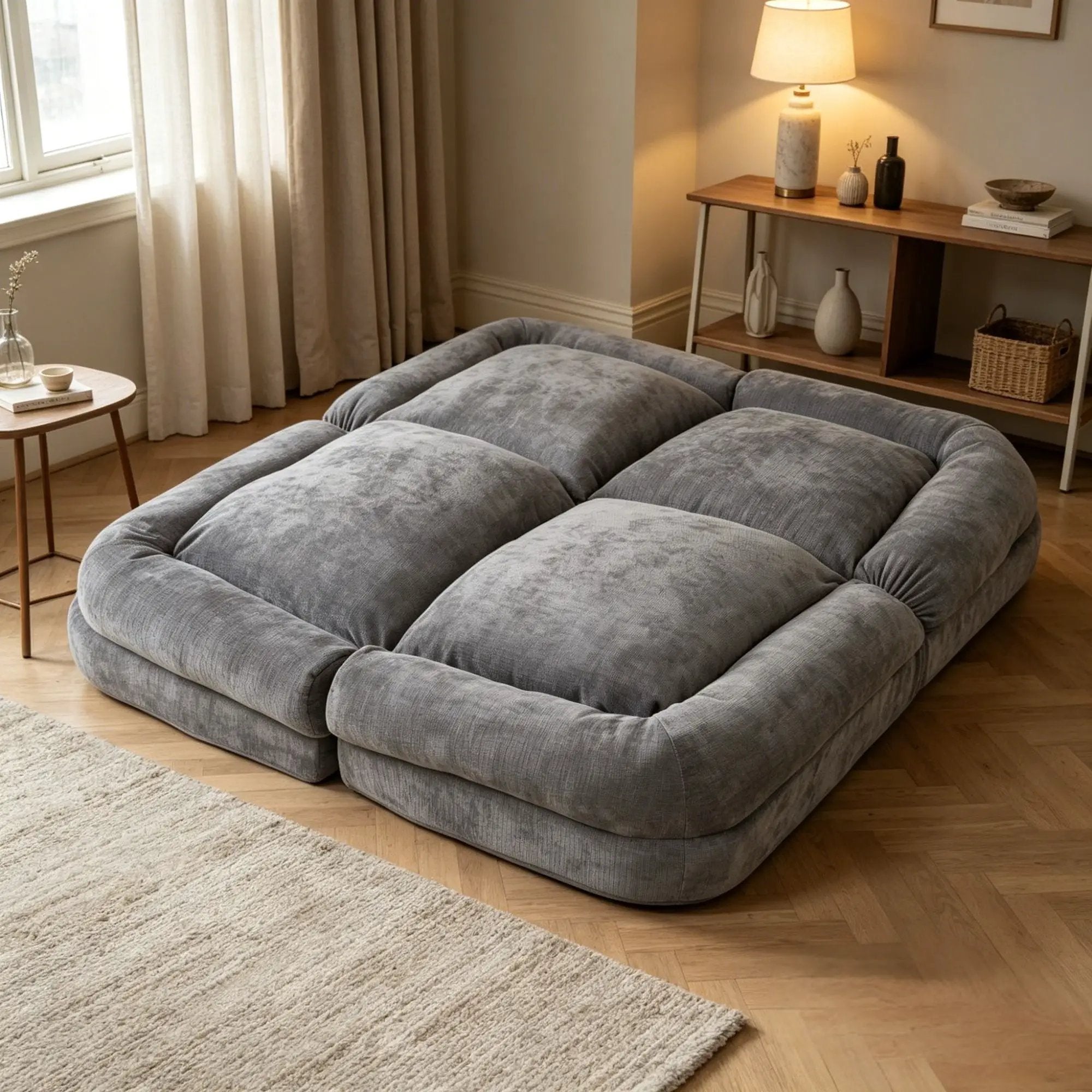 Convertible Fold-Out Double Sofa Bed by HouseOfZazla