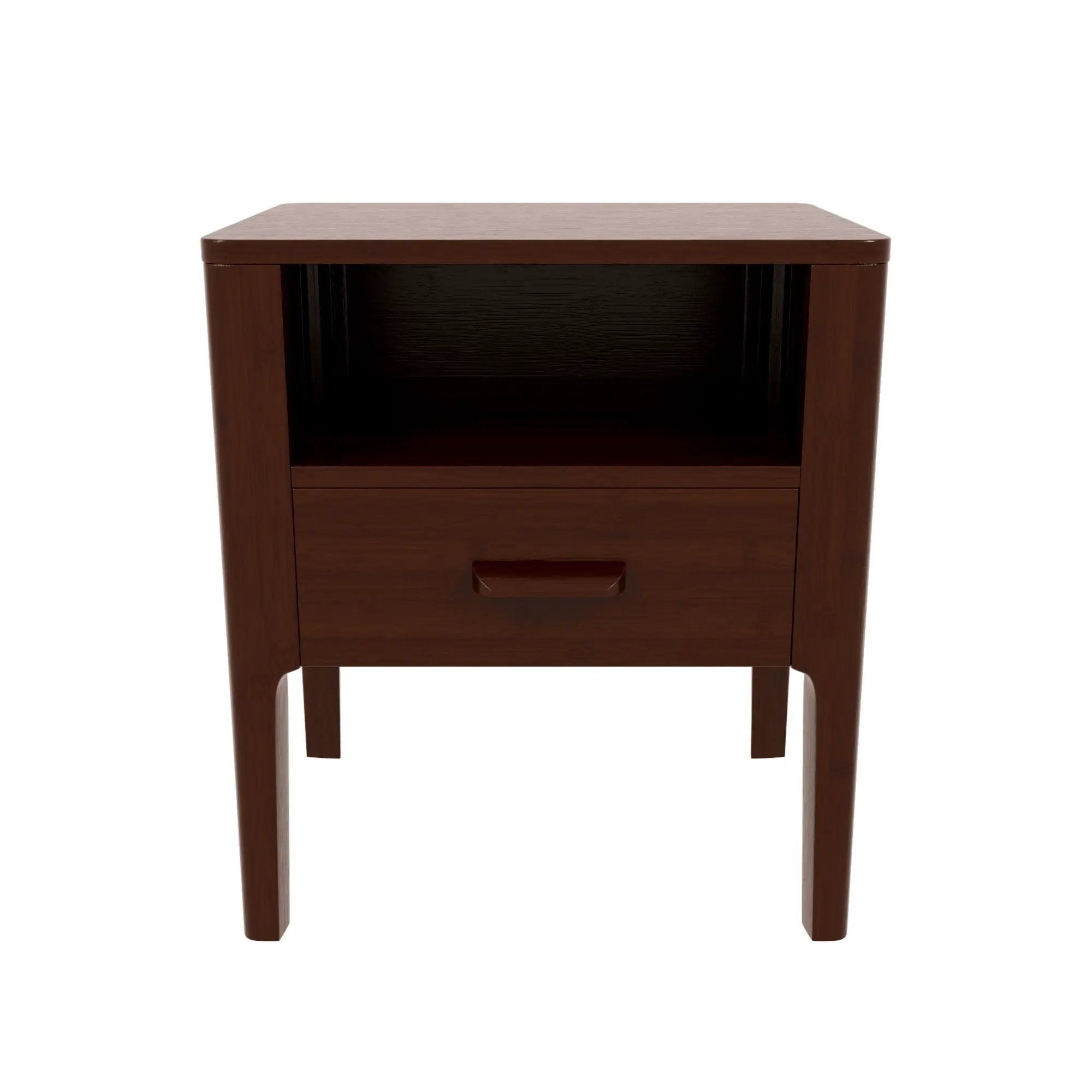 Modern Nightstand With Drawer And Open Shelf by HouseOfZazla