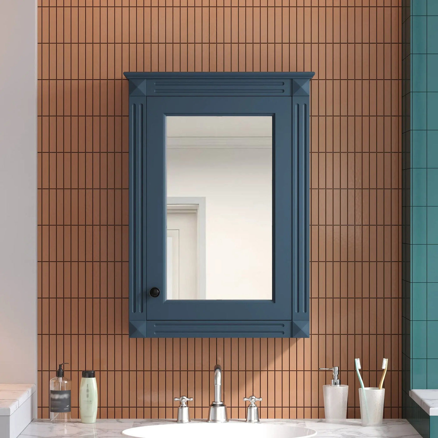 Wall Mounted Bathroom Storage Medicine Cabinet For Over Toilet With Mirror by Unique Piece Furniture