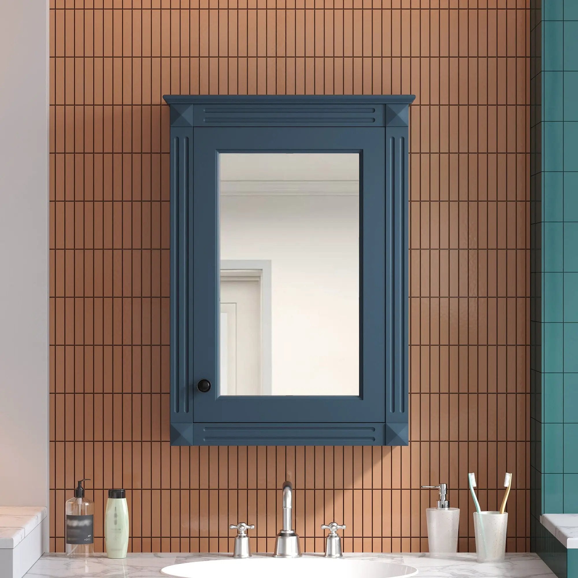 Wall Mounted Bathroom Storage Medicine Cabinet For Over Toilet With Mirror by Unique Piece Furniture