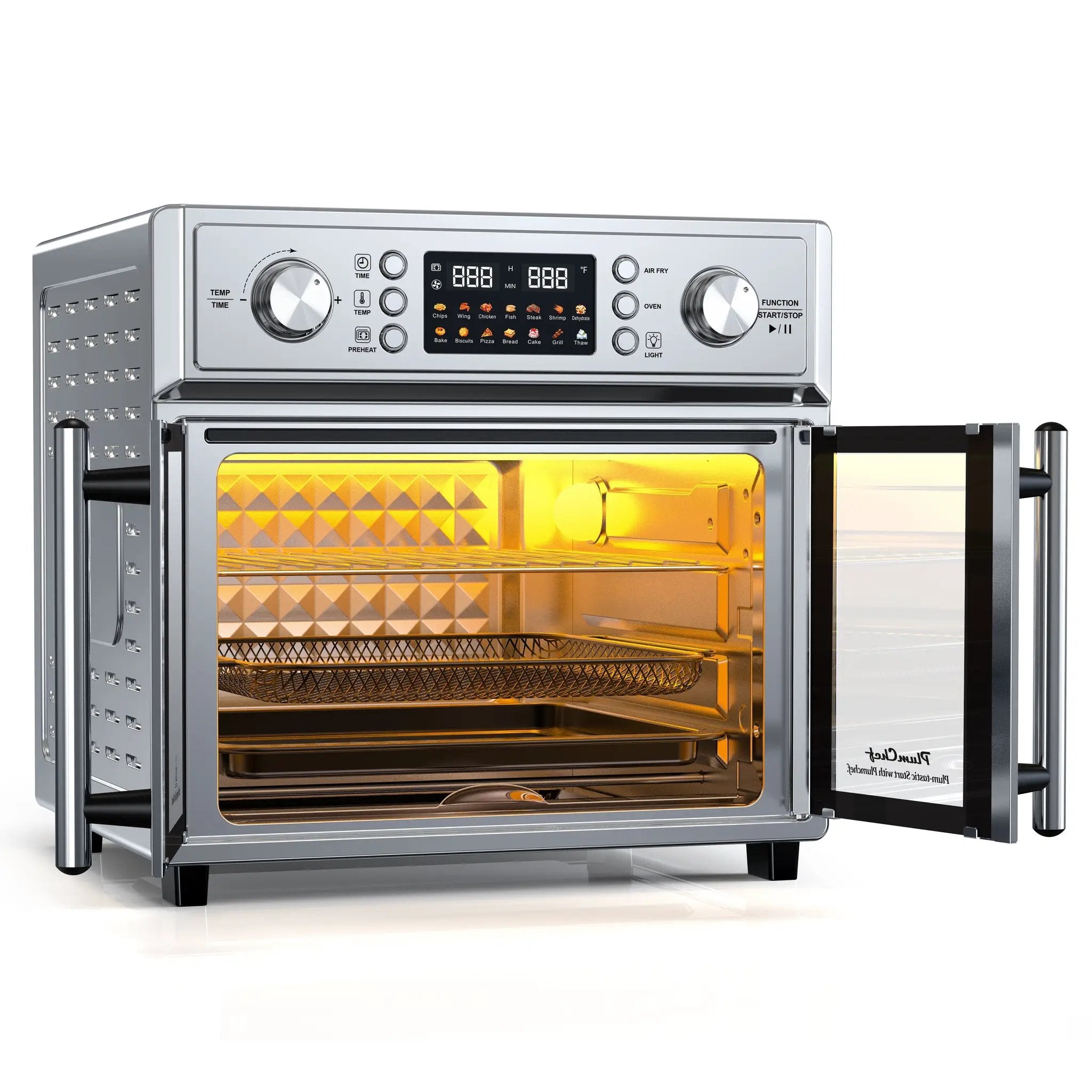 PlumChef 26QT Large Capacity French Double-Door Air Fryer Convection Toaster Oven by HouseOfZazla