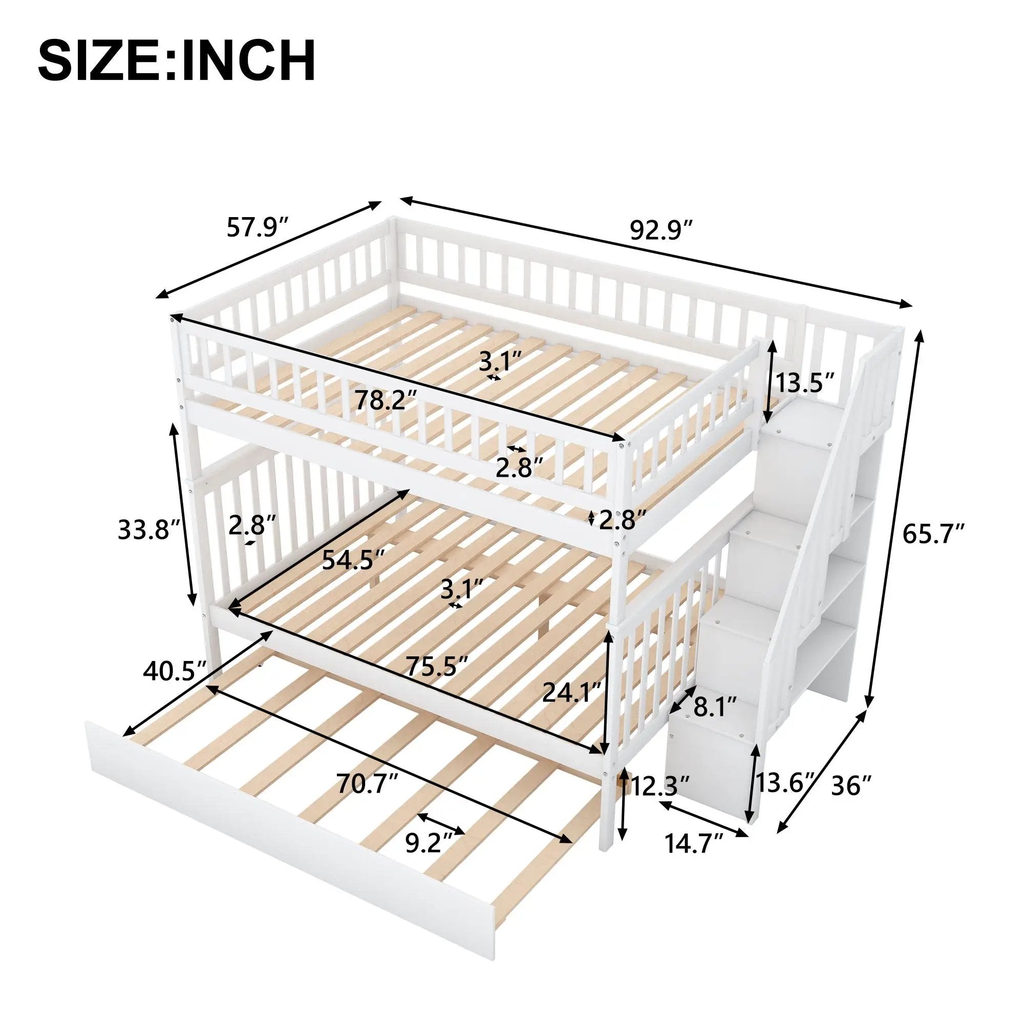 Bunk Bed With Staircase by Unique Piece Furniture