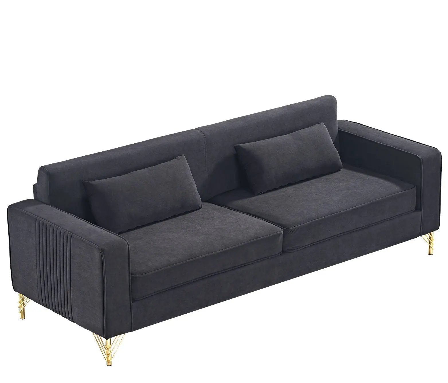 Aesthetic 3 Seater Couch With Classic Modern Appeal And Luxurious Soft Comfort by HouseOfZazla