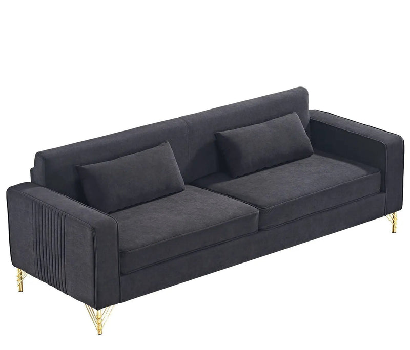 Aesthetic 3 Seater Couch With Classic Modern Appeal And Luxurious Soft Comfort by HouseOfZazla
