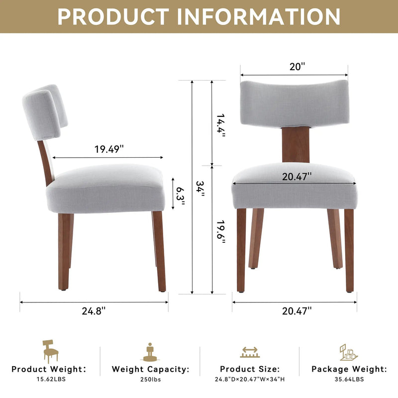 Set of 2 Dining Chairs by HouseOfZazla