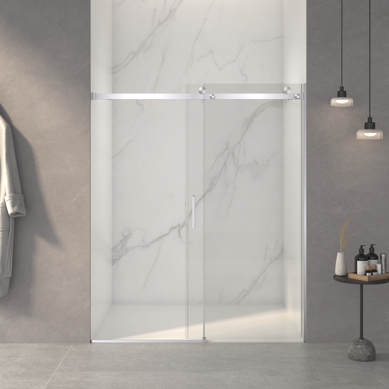 Frameless Sliding Shower Door - 56-60"W x 72"H, photo 3 of 10