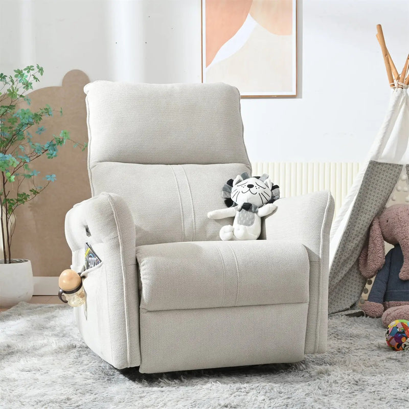 270° Power Swivel Rocker Recliner Chair for Adults by HouseOfZazla