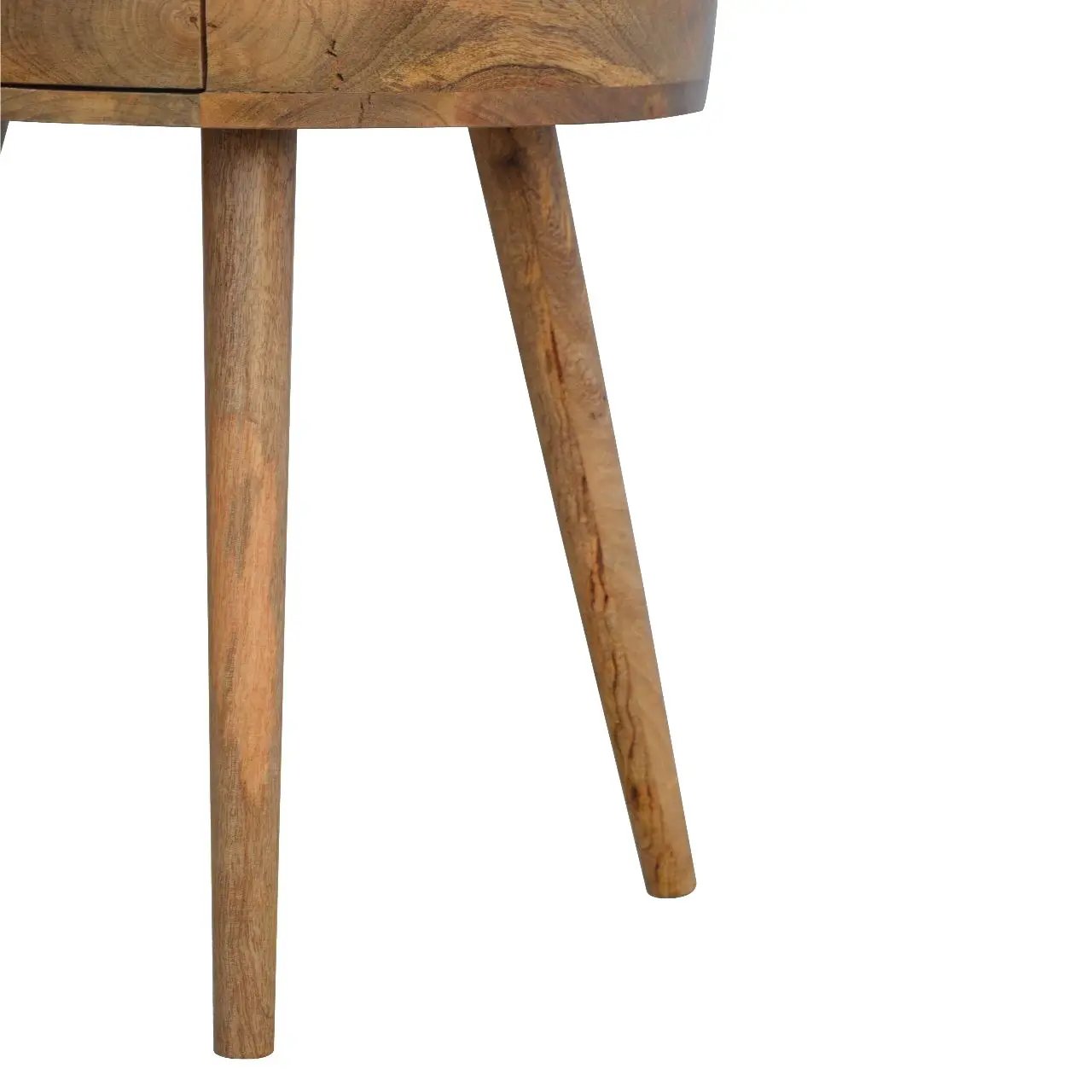 Nordic Chestnut Circular Nightstand by HouseOfZazla