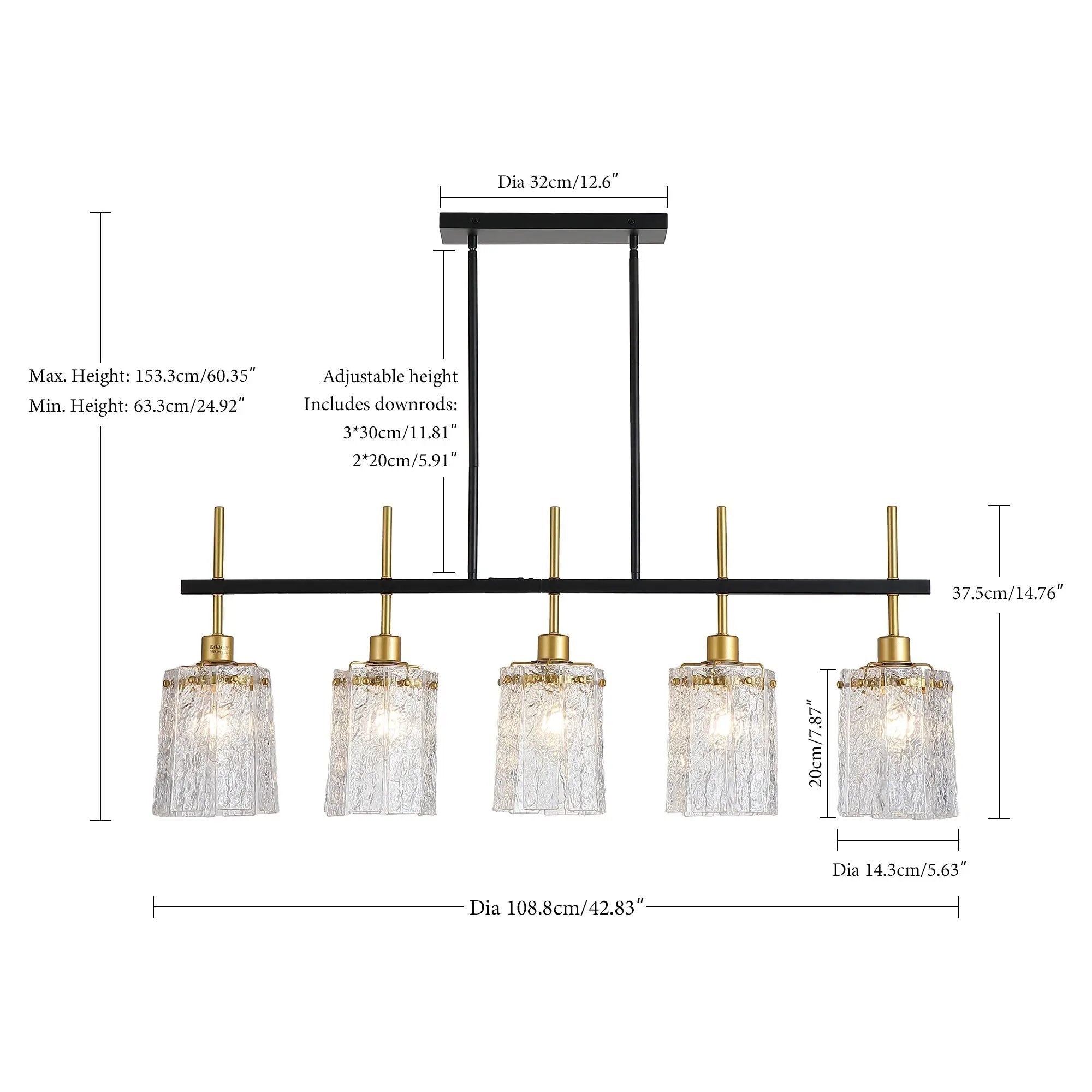 Modern Farmhouse 5-Light Dining Room Chandelier by HouseOfZazla