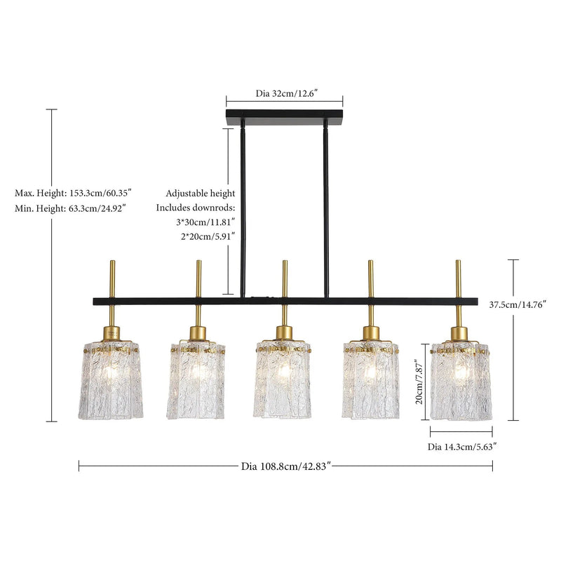 Modern Farmhouse 5-Light Dining Room Chandelier by HouseOfZazla